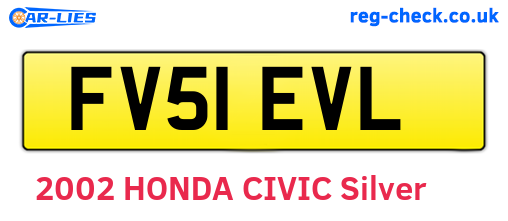 FV51EVL are the vehicle registration plates.