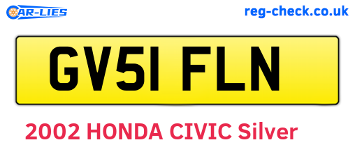 GV51FLN are the vehicle registration plates.