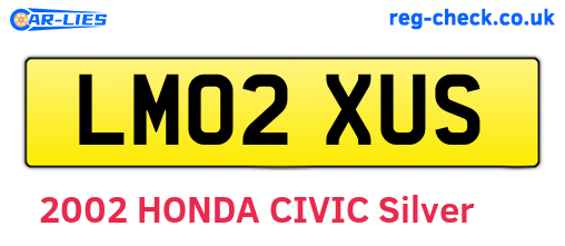 LM02XUS are the vehicle registration plates.