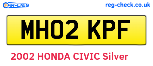 MH02KPF are the vehicle registration plates.