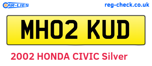 MH02KUD are the vehicle registration plates.