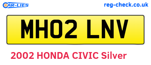 MH02LNV are the vehicle registration plates.