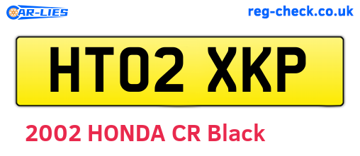HT02XKP are the vehicle registration plates.
