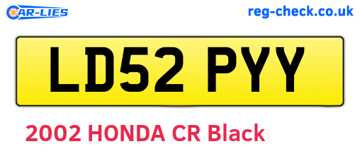 LD52PYY are the vehicle registration plates.