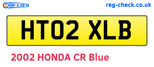 HT02XLB are the vehicle registration plates.