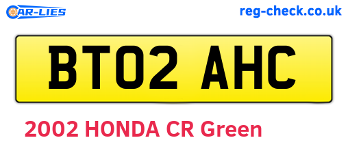 BT02AHC are the vehicle registration plates.
