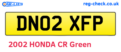 DN02XFP are the vehicle registration plates.