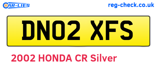 DN02XFS are the vehicle registration plates.