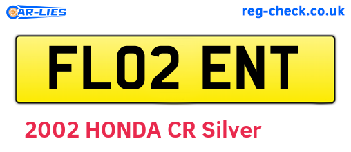 FL02ENT are the vehicle registration plates.