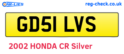 GD51LVS are the vehicle registration plates.