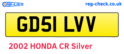 GD51LVV are the vehicle registration plates.