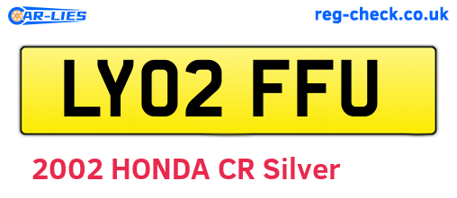 LY02FFU are the vehicle registration plates.