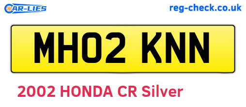 MH02KNN are the vehicle registration plates.