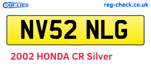 NV52NLG are the vehicle registration plates.