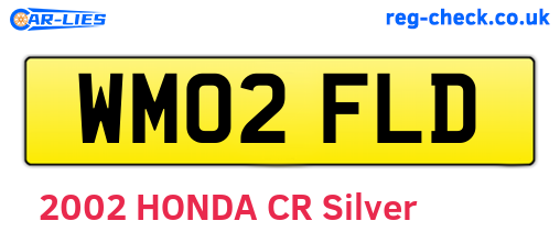 WM02FLD are the vehicle registration plates.