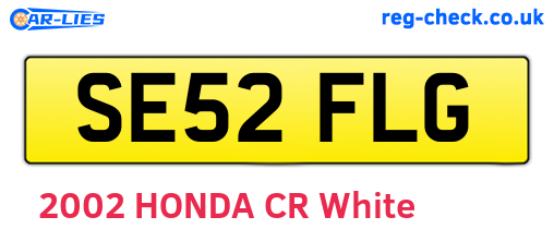 SE52FLG are the vehicle registration plates.