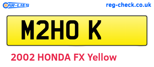 M2HOK are the vehicle registration plates.