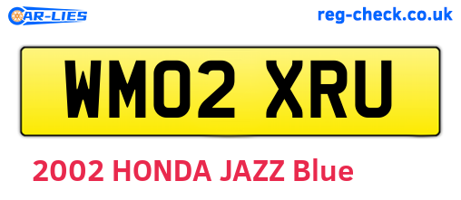 WM02XRU are the vehicle registration plates.