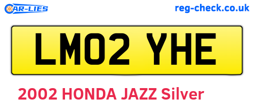 LM02YHE are the vehicle registration plates.