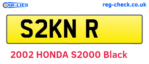 S2KNR are the vehicle registration plates.