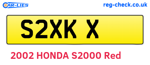 S2XKX are the vehicle registration plates.