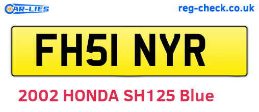 FH51NYR are the vehicle registration plates.