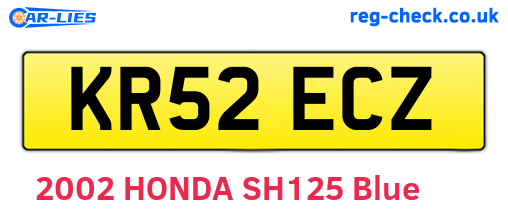 KR52ECZ are the vehicle registration plates.