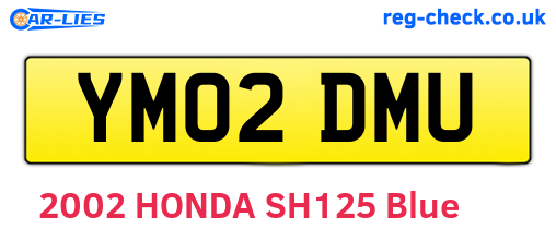 YM02DMU are the vehicle registration plates.