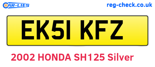 EK51KFZ are the vehicle registration plates.