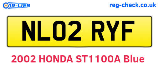 NL02RYF are the vehicle registration plates.