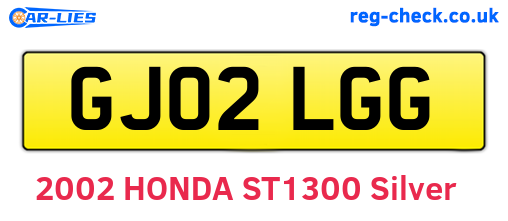 GJ02LGG are the vehicle registration plates.