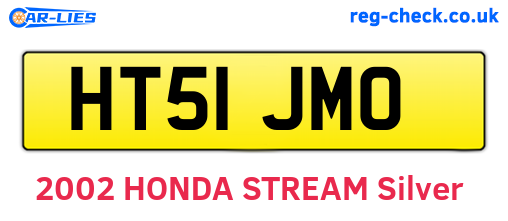 HT51JMO are the vehicle registration plates.