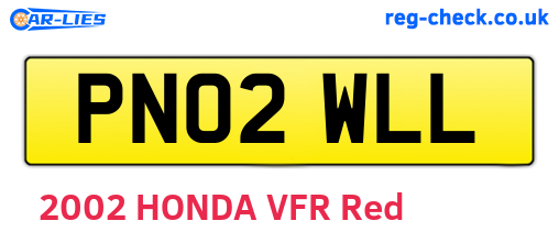 PN02WLL are the vehicle registration plates.