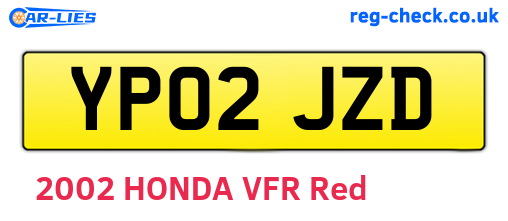 YP02JZD are the vehicle registration plates.