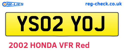 YS02YOJ are the vehicle registration plates.