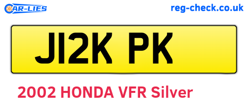 J12KPK are the vehicle registration plates.