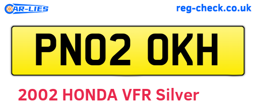 PN02OKH are the vehicle registration plates.