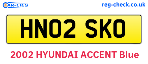 HN02SKO are the vehicle registration plates.