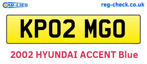 KP02MGO are the vehicle registration plates.