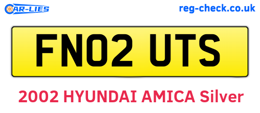 FN02UTS are the vehicle registration plates.