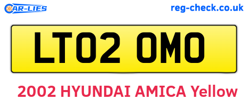 LT02OMO are the vehicle registration plates.