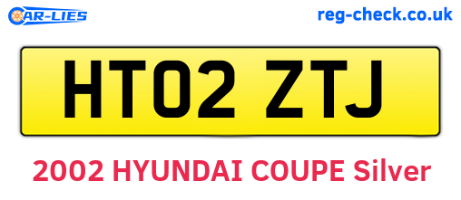 HT02ZTJ are the vehicle registration plates.