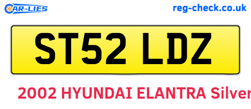 ST52LDZ are the vehicle registration plates.
