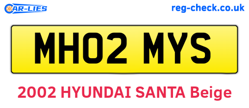 MH02MYS are the vehicle registration plates.