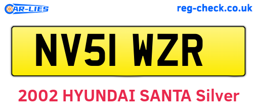 NV51WZR are the vehicle registration plates.