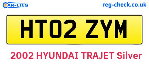 HT02ZYM are the vehicle registration plates.