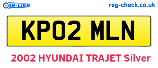 KP02MLN are the vehicle registration plates.