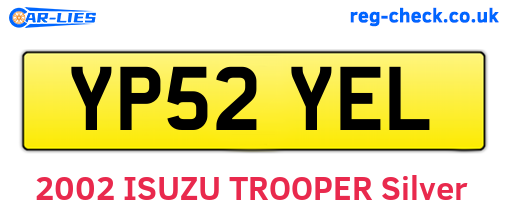 YP52YEL are the vehicle registration plates.
