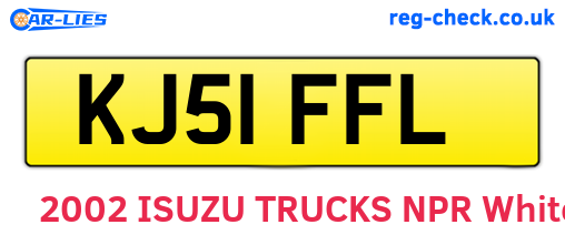 KJ51FFL are the vehicle registration plates.