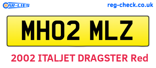 MH02MLZ are the vehicle registration plates.